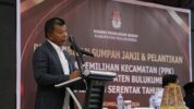 Bupati Bulukumba, Andi Muchtar Ali Yusuf alias Andi Utta sambutan saat pelantikan PPK di Kabupaten Bulukumba, Kamis (16/5/2024).