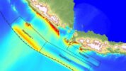 Dua Zona Wilayah Megathrust dan Backtrust Sepanjang Pantai Selatan Jawa Barat Sumatera dan Selat Sunda