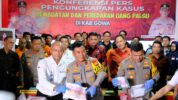 Konferensi Pers Pengungkapan Kasus Pembuatan Dan Peredaran Uang Palsu