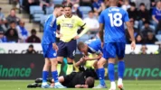 Jamie Vardy Saat Meniup Peluit Untuk Hentikan Pertandingan