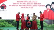 Kemendagri Serahkan Bantuan Keuangan Untuk Partai Politik PDIP Tahun 2025