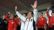Presiden RI Prabowo Subianto Saat Menyaksikan Pertandingan Timnas Indonesia Lawan Bahrain Dalam Putaran Ketiga Kualifikasi Piala Dunia 2026 Zona Asia