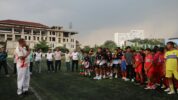 Wali Kota Bekasi, Tri Adhianto, Saat Berbicara Dihadapan Para Pemain Soeratin Cup 2025