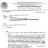 Surat Pemberitahuan Penyidikan Aziz Wellang. (Ist)