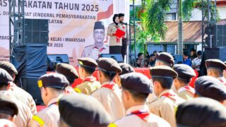 Wagub Sulsel, Fatmawati Rusdi Secara Resmi Membuka Kegiatan Perkemahan Satya Dharma Bhakti Pemasyarakatan se Sulawesi Selatan di Lembaga Pemasyarakatan (Lapas) Kelas I Makassar